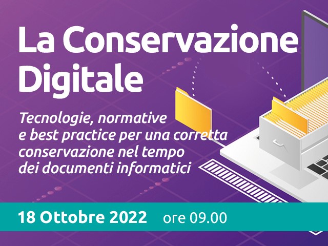 Conference 18 ottobre | La Conservazione Digitale