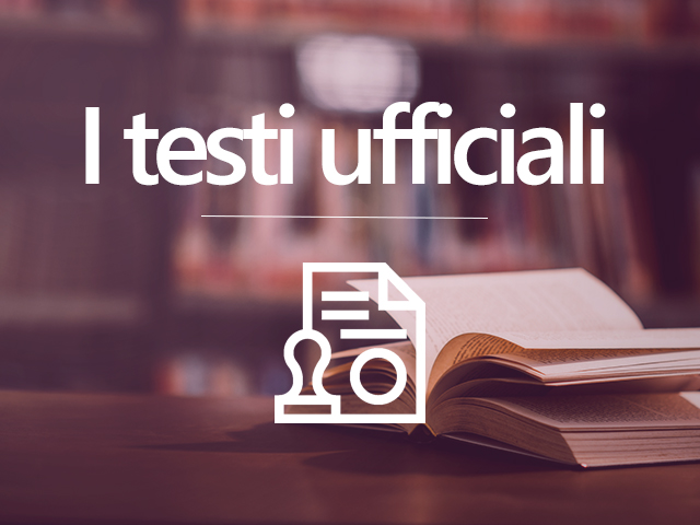 I testi ufficiali