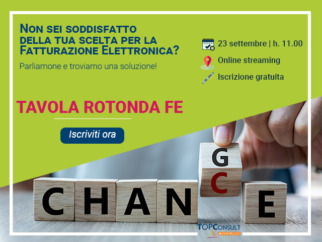 Webinar 23 settembre 2020 | La Fatturazione Elettronica: Un miglioramento epocale per le Aziende