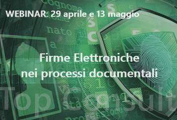 Webinar Firme Elettroniche nei processi documentali